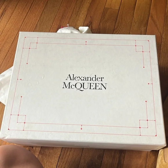 Alexander McQueen Metal Heel Ankle Boots - Suede - Tan/Silver - Picture 9 of 10